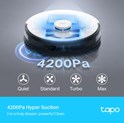 TP-Link Tapo RV30 robotski usisivač i perač, LiDAR+Gyro Navigation, 5000 mAh, 400ml Dustbin, 300ml Water Tank, WiFi/Bluetooth, Home/Alexa, Tapo APP