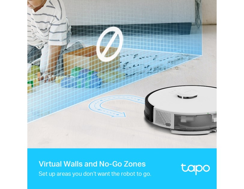 TP-Link Tapo RV30 robotski usisivač i perač, LiDAR+Gyro Navigation, 5000 mAh, 400ml Dustbin, 300ml Water Tank, WiFi/Bluetooth, Home/Alexa, Tapo APP
