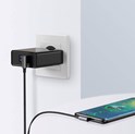 UGREEN USB-C (M) na USB 2.0 A (M), 3A, kutni 90°, crni, pleteni kabel MFi, 2m