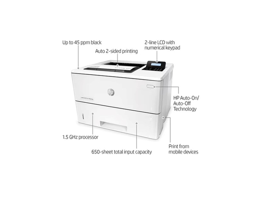 HP LaserJet Pro M501dn pisač, A4, 1200dpi, 43 str/min, 256MB, duplex, USB/G-LAN