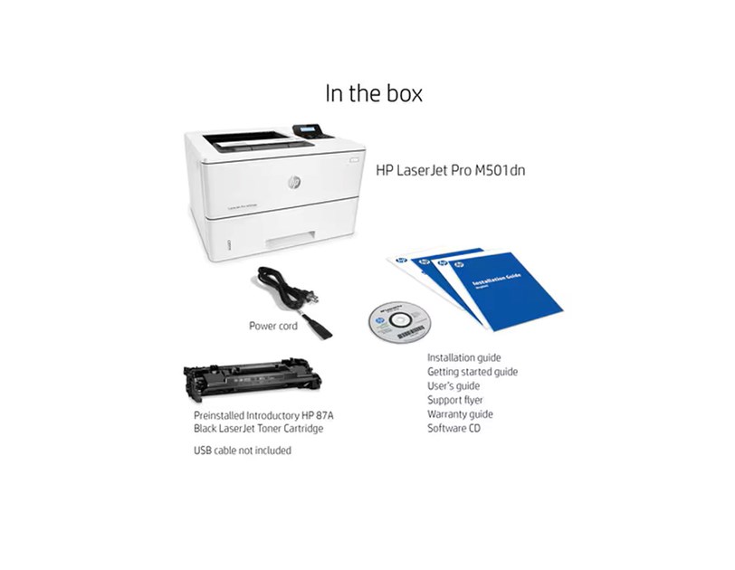 HP LaserJet Pro M501dn pisač, A4, 1200dpi, 43 str/min, 256MB, duplex, USB/G-LAN