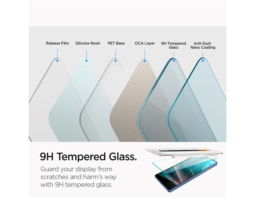 Spigen Glass tR EZ Fit HD 2 Pack, transparency - Samsung Galaxy S25 Ultra (AGL09082)