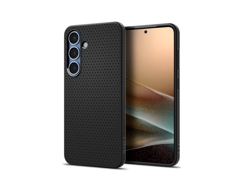 Spigen Liquid Air, matte black - Samsung Galaxy S25+ (ACS08979)