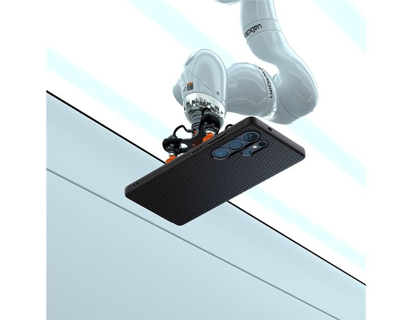 Spigen Liquid Air, matte black - Samsung Galaxy S25 Ultra (ACS08953)