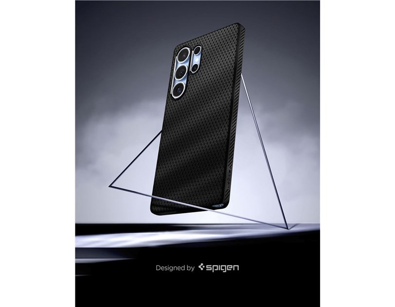 Spigen Liquid Air, matte black - Samsung Galaxy S25 Ultra (ACS08953)