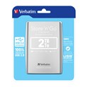 Verbatim 2.5" Store'n'Go 2TB vanjski HDD, USB3.0 Gen1 srebrni