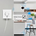 WOOX WiFi Smart zidna utičnica, 250VAC 10A 2300W, WooxHome app, glasovna kontrola - Alexa & Google Assistant (R4054)