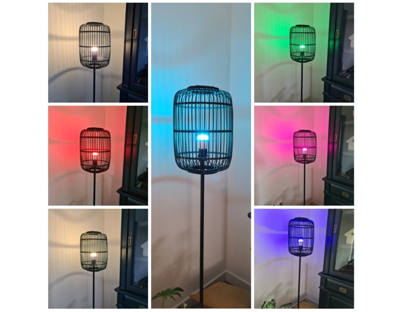 WOOX WiFi Smart LED RGB+CCT žarulja E27, 6W, 500lm, 2700K-6500K dimabilna, WooxHome app, glasovna kontrola - Alexa & Google Assistant (R5085)