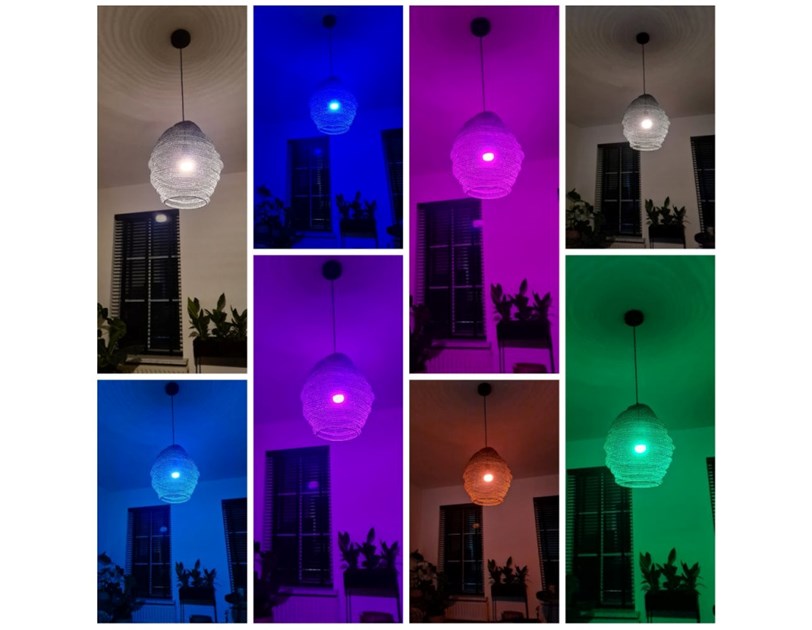WOOX WiFi Smart LED RGB+CCT žarulja E27, 6W, 500lm, 2700K-6500K dimabilna, WooxHome app, glasovna kontrola - Alexa & Google Assistant (R5085)