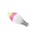 WOOX WiFi Smart LED RGB+CCT žarulja E14, 5W, 470lm, 2700K-6500K dimabilna, WooxHome app, glasovna kontrola - Alexa & Google Assistant (R9075)