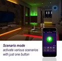 WOOX WiFi Smart LED traka RGB + toplo bijela, 5m, 24W, 150 LED, vodootporna, WooxHome app, glasovna kontrola - Alexa & Google Assistant (R5093)