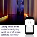 WOOX WiFi Smart LED traka RGB + toplo bijela, 5m, 24W, 150 LED, vodootporna, WooxHome app, glasovna kontrola - Alexa & Google Assistant (R5093)