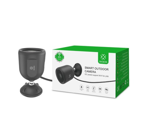 WOOX WiFi Smart vanjska kamera, Full HD 1080P, microSD, Wi-Fi & LAN kontrola, IP65 vodootporna, Alexa & Google Assistant, WooxHome app (R9044)