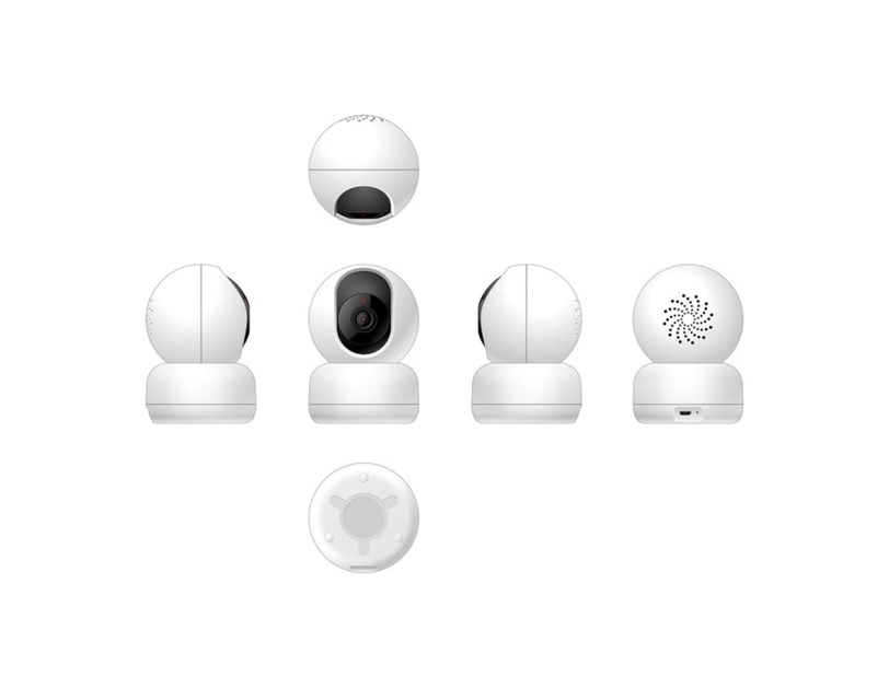 WOOX WiFi Smart PTZ kamera, Pan/Tilt/Zoom, Full HD 1080p, 360°/104°, microSD, Wooxhome app, glasovna kontrola - Alexa & Google Assistant (R4040)