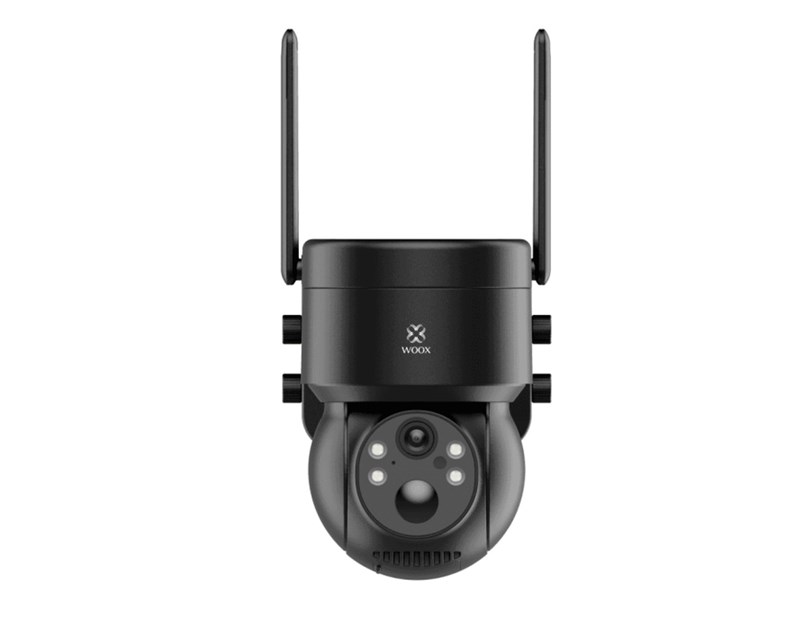 WOOX WiFi Smart vanjska kamera + solarni panel za punjenje, Full HD 1080P, PTZ,  microSD, baterija 5200mAh, IP65 vodootporna, Alexa & Google Assistant, WooxHome app (R3569)