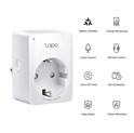 TP-Link Tapo Smart WiFi Plug Matter Standard, 2.4GHz, 802.11b/g/n, BT4.2, Tapo app, kontrola potrošnje energije, Timer/Schedule postavke, Glasovna kotrola Amazon Alexa/Google Assistant