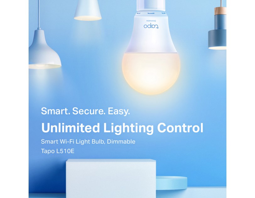 TP-Link Tapo Smart Wi-Fi žarulja E27, 8.7W, 806lm, 2700K dimabilna, glasovna kontrola (Amazon Alexa & Google Assistant)