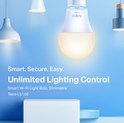 TP-Link Tapo Smart Wi-Fi žarulja E27, 8.7W, 806lm, 2700K dimabilna, glasovna kontrola (Amazon Alexa & Google Assistant)