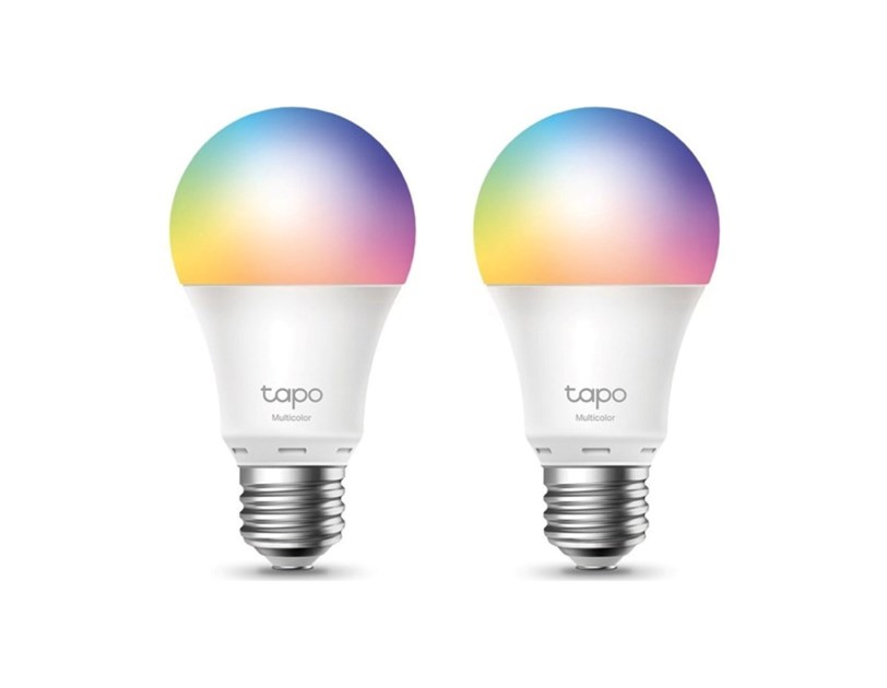 TP-Link Tapo Smart Wi-Fi višebojna žarulja E27, 8.7W, 806lm, 2500K - 6500K, glasovna kontrola (Amazon Alexa & Google Assistant) 2 pack