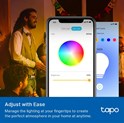 TP-Link Tapo Smart Wi-Fi višebojna žarulja E27, 8.7W, 806lm, 2500K - 6500K, glasovna kontrola (Amazon Alexa & Google Assistant) 2 pack