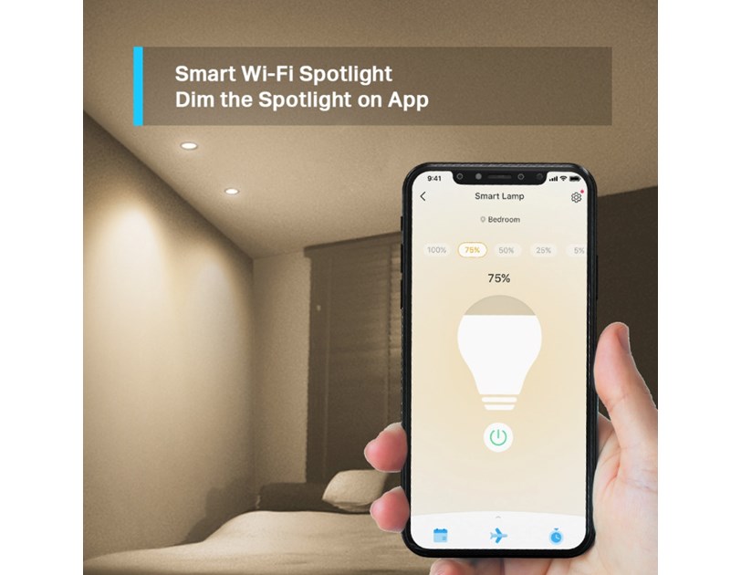 TP-Link Tapo Smart Wi-Fi Spotlight žarulja GU10, 350lm, 2.700K, dimabilna, glasovna kontrola (Amazon Alexa & Google Assistant)
