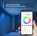 TP-Link Tapo Smart Wi-Fi Spotlight višebojna žarulja GU10, 350lm, 2,200 K do 6,500 K, dimabilna, glasovna kontrola (Amazon Alexa & Google Assistant)