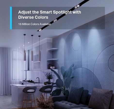 TP-Link Tapo Smart Wi-Fi Spotlight višebojna žarulja GU10, 350lm, 2,200 K do 6,500 K, dimabilna, glasovna kontrola (Amazon Alexa & Google Assistant)