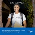 TP-Link Tapo Smart bežično zvono za vrata s video kamerom 2560×1920px, 2K 5MP, 160° dijagonalno, dvosmjerni audio, IR LED, detekcija pokreta, IP64