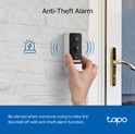 TP-Link Tapo Smart bežično zvono za vrata s video kamerom 2560×1920px, 2K 5MP, 160° dijagonalno, dvosmjerni audio, IR LED, detekcija pokreta, IP64