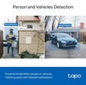 TP-Link Tapo Smart bežično zvono za vrata s video kamerom 2560×1920px, 2K 5MP, 160° dijagonalno, dvosmjerni audio, IR LED, detekcija pokreta, IP64
