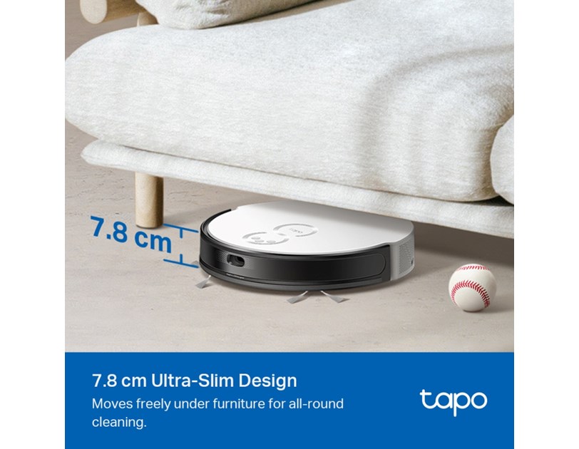 TP-Link Tapo RV20 Mop robotski usisivač i perač, LiDAR + Gyro Navigation, 2600 mAh, 400 ml Dustbin, 300ml Water Tank, WiFi/Bluetooth, Home/Alexa, Tapo APP