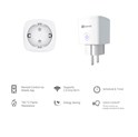 EZVIZ WiFi Smart utičnica, 10A/2300W, tajmer, EZVIZ app, glasovna kontrola - Alexa & Google Home, Wi-Fi kontrola (T30-B) 