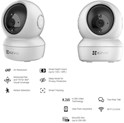EZVIZ WiFi Smart 2K IR PT kamera, 3" Progressive Scan CMOS, dvosmjerni audio, detekcija pokreta, microSD, EZVIZ app, glasovna kontrola, noćno snimanje (C6N 2K+)