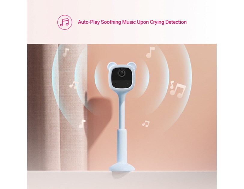 EZVIZ WiFi Smart Baby monitor FHD kamera s baterijom (2000mAh), 2MP, EZVIZ app, PIR detekcija, detektor plakanja, microSD, razgovor i zvuk, glasovna kontrola - Alexa & Google Assistant (BM1)