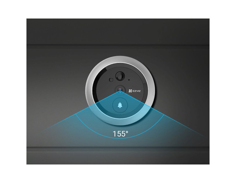 EZVIZ WiFi Smart zvono za vrata sa FHD kamerom, 1/3" Progressive Scan CMOS, dvosmjerni audio, PIR, microSD, Nightvision, EZVIZ app, (DP2C)