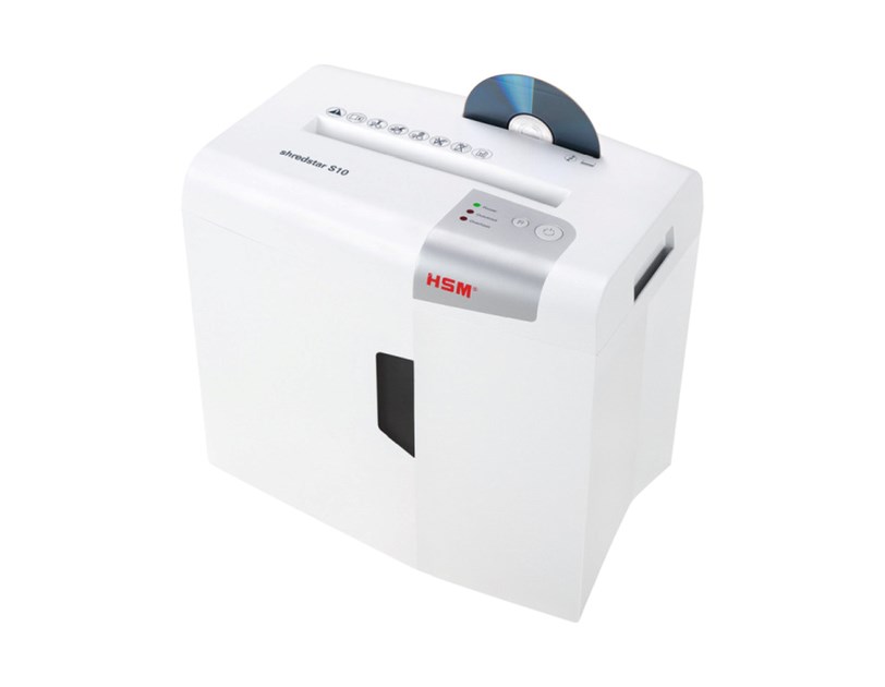 HSM shredstar S10 uništavač dokumenata + CD medija, trakasti rez, 6mm, razina sigurnosti E-2/O-1/P-2/T-1, kapacitet 18l
