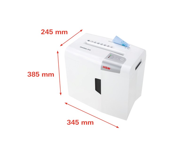 HSM shredstar S10 uništavač dokumenata + CD medija, trakasti rez, 6mm, razina sigurnosti E-2/O-1/P-2/T-1, kapacitet 18l