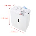 HSM shredstar X10 uništavač dokumenata + CD medija, trakasti i poprečni rez, 4.5×30mm, razina sigurnosti E-2/F-1/O-1/P-4/T-2, kapacitet 20l