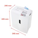 HSM shredstar X6pro uništavač dokumenata + CD medija, trakasti i poprečni rez, 2×15mm, razina sigurnosti E-2/F-2/O-1/P-5/T-2, kapacitet 20l