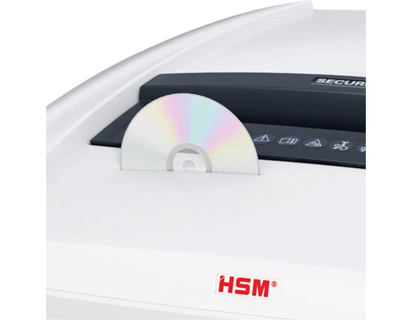 HSM securio P44i uništavač dokumenata + CD medija, trakasti + poprečni rez, 1×5mm, razina sigurnosti E-5/F-3/O-6/P-7/T-6, kapacitet 205l
