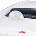 HSM securio P44i uništavač dokumenata + CD medija, trakasti + poprečni rez, 1×5mm, razina sigurnosti E-5/F-3/O-6/P-7/T-6, kapacitet 205l