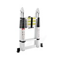 ProScope teleskopske ljestve (Preklopne) #DLT708B - (2x8 stepenica / 237-500 cm) + stabilizator