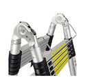 ProScope teleskopske ljestve (Preklopne) #DLT708B - (2x8 stepenica / 237-500 cm) + stabilizator