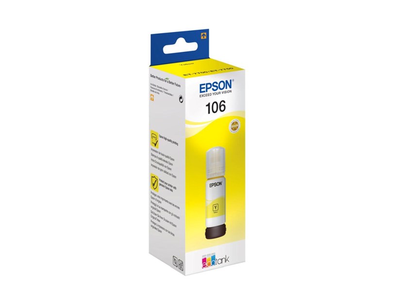 Epson tinta 106 EcoTank žuta (C13T00R440) 70ml