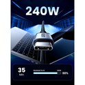 UGREEN USB-C (M) na USB-C (M) 240W, pleteni kabel MFi, 2.0m