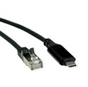 Roline adapter/kabel USB-C - Gigabit LAN 10/100/1000Mbit/s, 2.0m. crni