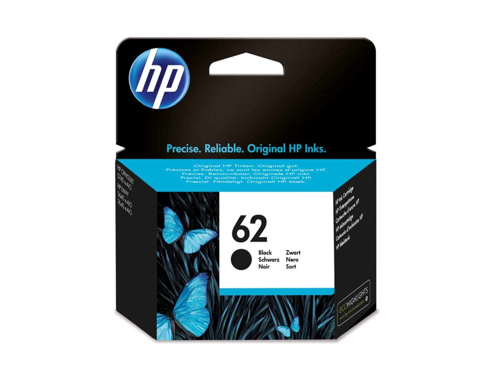 HP tinta C2P04AE No.62 crni (200 stranica)