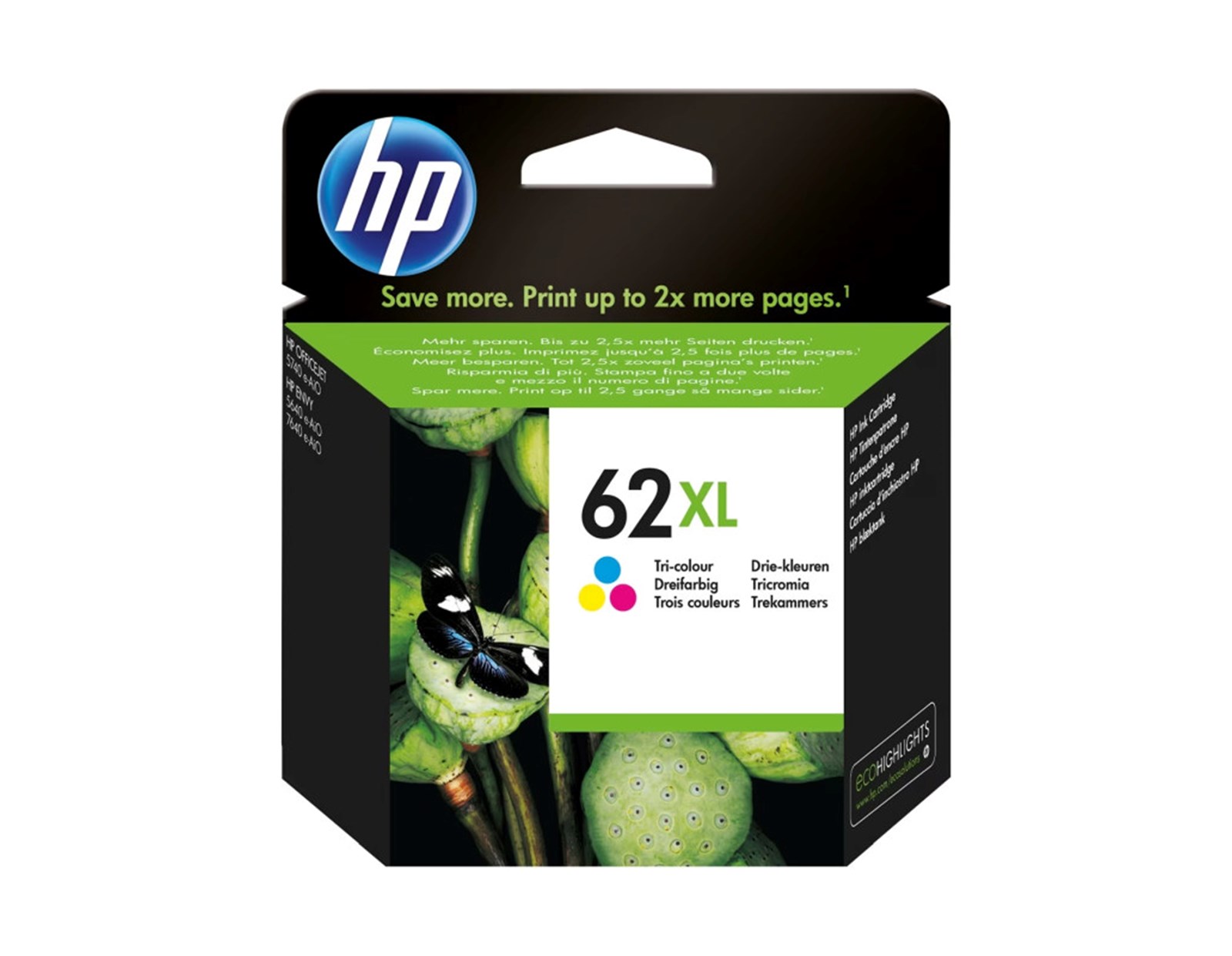 HP tinta C2P07AE No.62XL color (415 stranica)