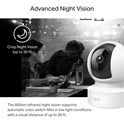TP-Link Tapo C212 bežična 2K 3MP kamera, H.264 video, Pan/Tilt, Day/Night, dvosmjerni audio, detekcija pokreta, Wifi/LAN, Android/iOS podrška
