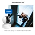 TP-Link Tapo C212 bežična 2K 3MP kamera, H.264 video, Pan/Tilt, Day/Night, dvosmjerni audio, detekcija pokreta, Wifi/LAN, Android/iOS podrška